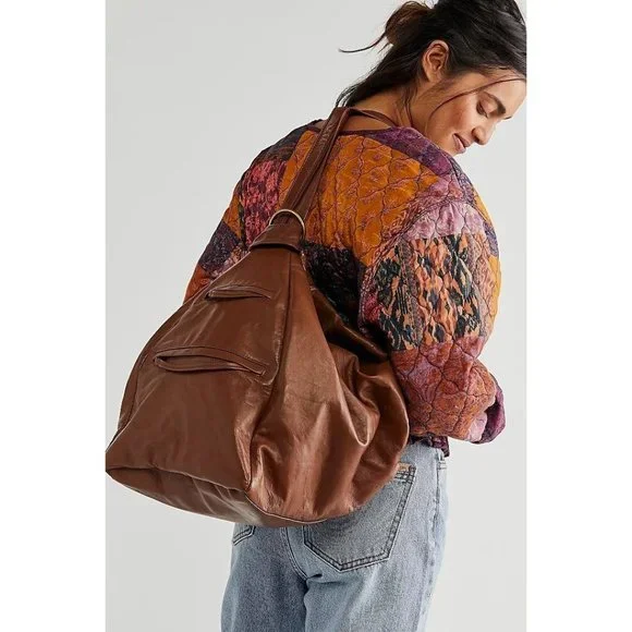 Nicholas K for Free People Phoebe Purse Pack Cognac Sheep Leather Bag - Picture 1 of 9